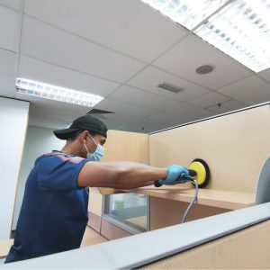 office divider cleaning